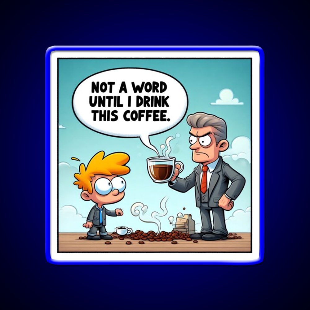 Morning Coffee Mood Cafe Led Neon Sign Espresso Bar Art Rgb Color