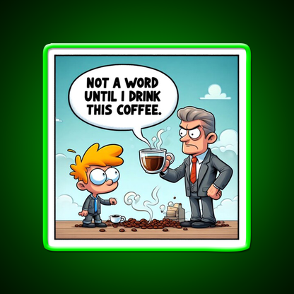 Morning Coffee Mood Cafe Led Neon Sign Espresso Bar Art Rgb Color