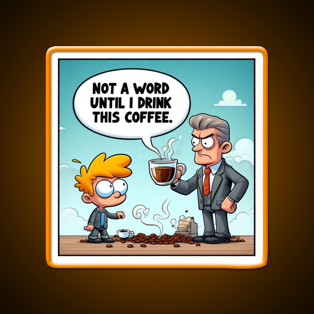 Morning Coffee Mood Cafe Led Neon Sign Espresso Bar Art Rgb Color