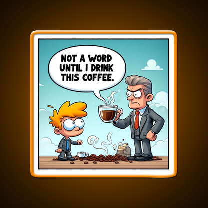 Morning Coffee Mood Cafe Led Neon Sign Espresso Bar Art Rgb Color