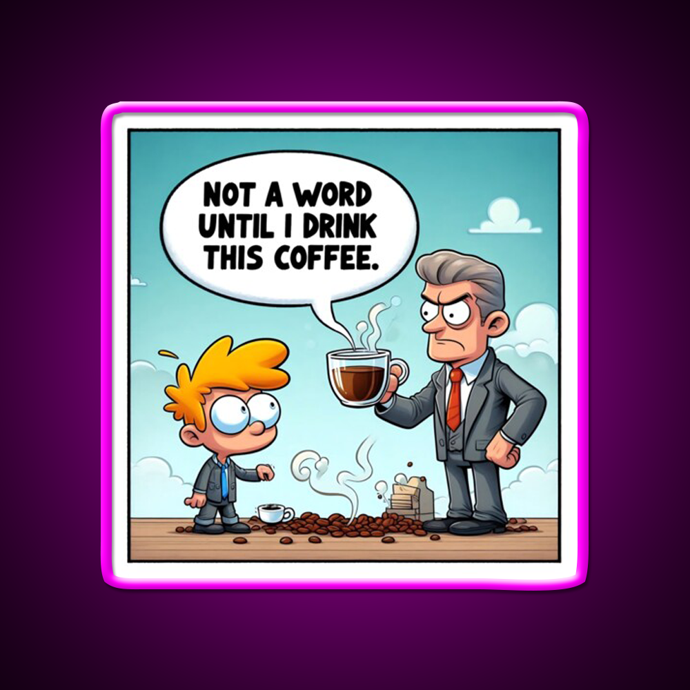 Morning Coffee Mood Cafe Led Neon Sign Espresso Bar Art Rgb Color