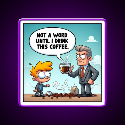 Morning Coffee Mood Cafe Led Neon Sign Espresso Bar Art Rgb Color