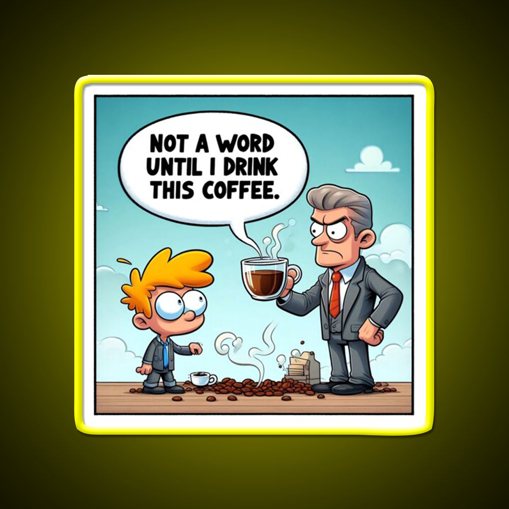 Morning Coffee Mood Cafe Led Neon Sign Espresso Bar Art Rgb Color