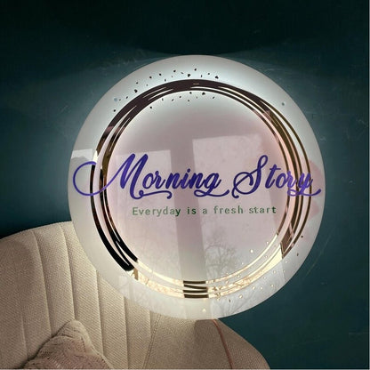 Morning Story Acrylic Business Logo Sign - Shineneon