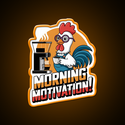 Morning Vibes Morning Cafe Led Neon Sign Espresso Bar Art Coffee Lover Rgb Color