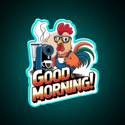 Morning Vibes Morning Motivation Cafe Led Neon Sign Espresso Bar Art Rgb Color