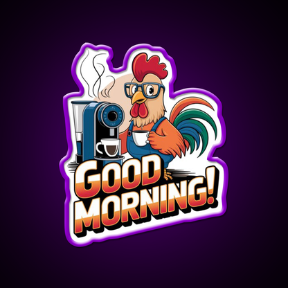 Morning Vibes Morning Motivation Cafe Led Neon Sign Espresso Bar Art Rgb Color