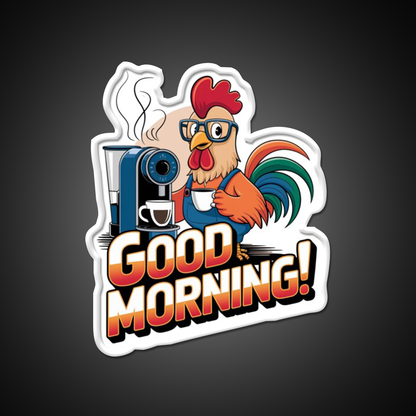 Morning Vibes Morning Motivation Cafe Led Neon Sign Espresso Bar Art Rgb Color