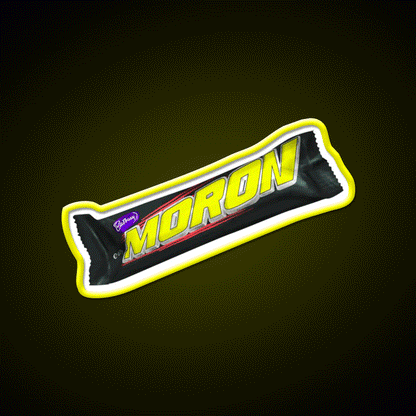 Moron Moro Chocolate Bar Man Cave Bar Led Neon Sign Rgb Color - Custom LED neon sign front view