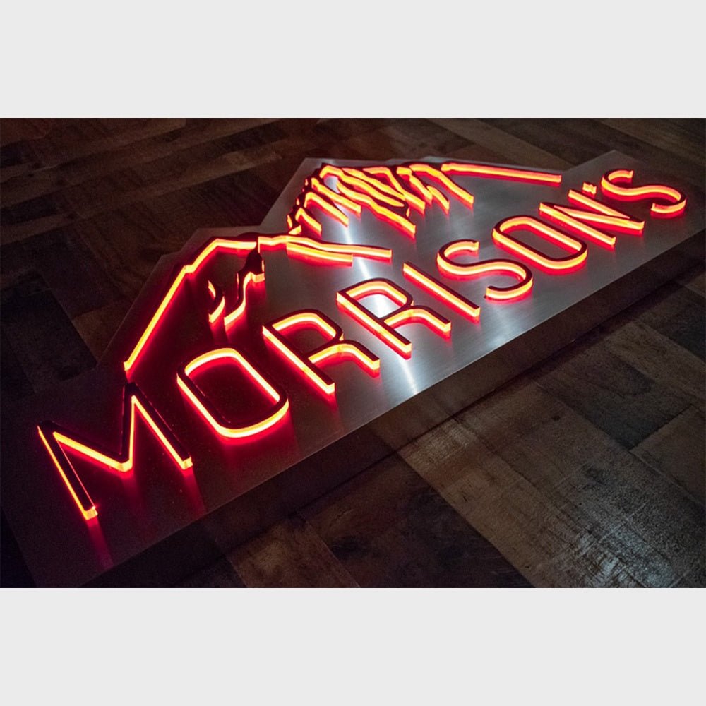 Morrisons 3D Backlit Channel Letters Led Light Sign - Shineneon