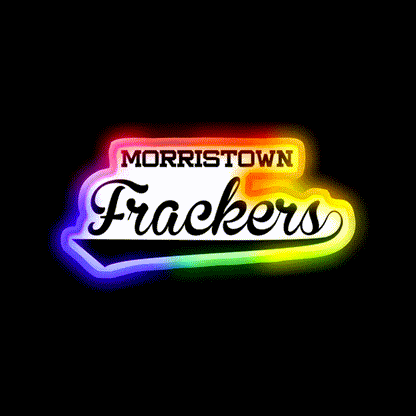 Morristown Frackers Brockmire Shirt Whiskey Drink Bar Led Neon Sign Rgb Color - LED neon sign close-up detail