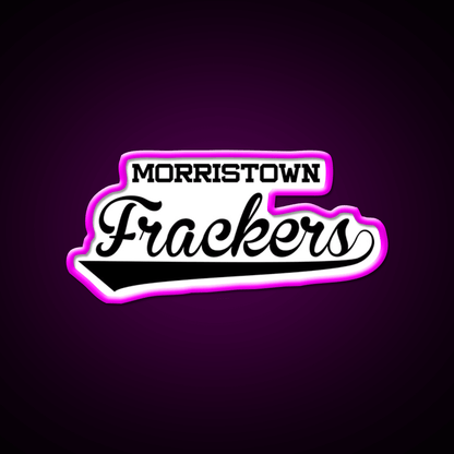 Morristown Frackers Brockmire Shirt Whiskey Drink Bar Led Neon Sign Rgb Color - Shineneon