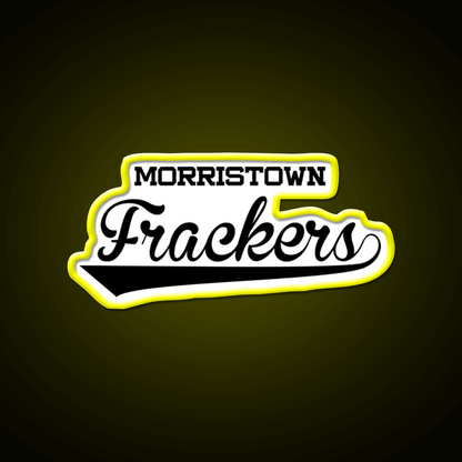 Morristown Frackers Brockmire Shirt Whiskey Drink Bar Led Neon Sign Rgb Color - Shineneon