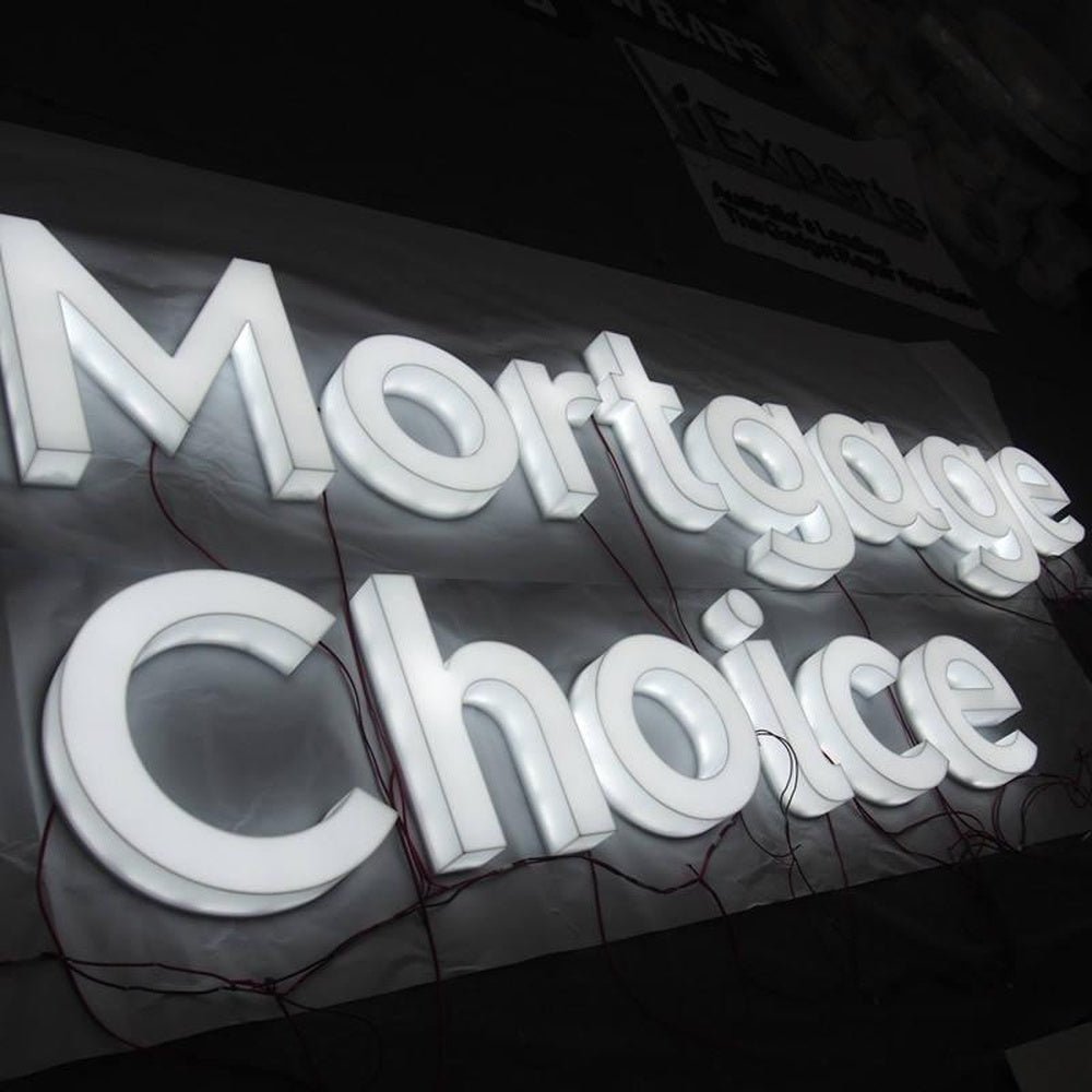 Mortgage Choice 3D Fulllit Acrylic Led Letters Sign - Shineneon