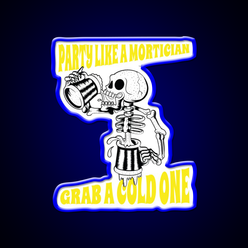 Morticians Mortuary Students And Beer Drinking Bar Decor Led Neon Sign Rgb Color - LED neon sign view 5