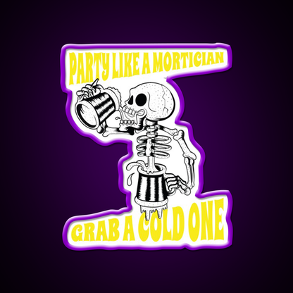 Morticians Mortuary Students And Beer Drinking Bar Decor Led Neon Sign Rgb Color - LED neon sign view 9