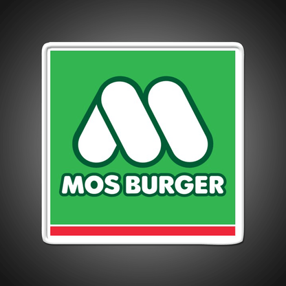 Mos Burger Logo Fast Food Led Neon Sign For Burger Place Rgb Color - Shineneon