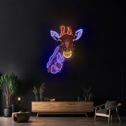 Mosaic Giraffe Artwork Wall Art - Shineneon