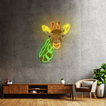 Mosaic Giraffe Artwork Wall Art - Shineneon