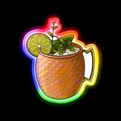 Moscow Mule Beer Bar Decor Led Neon Sign Rgb Color - LED neon sign close-up detail