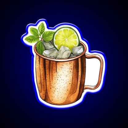 Moscow Mule Cocktail Sketch Doodle Cocktail Bar Decor Led Neon Sign Rgb Color - LED neon sign view 5