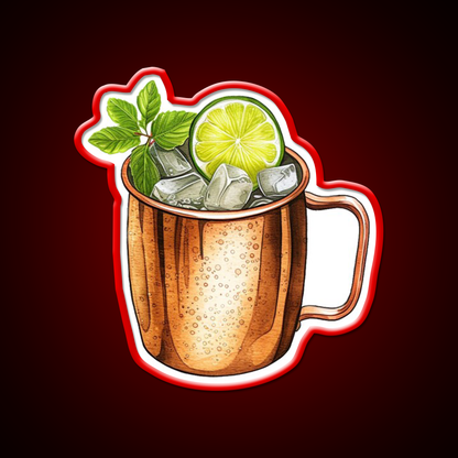 Moscow Mule Cocktail Sketch Doodle Cocktail Bar Decor Led Neon Sign Rgb Color - LED neon sign view 10