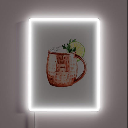 Moscow Mule Rgb Led Neon Sign - Custom LED neon sign front view