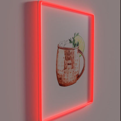 Moscow Mule Rgb Led Neon Sign - LED neon sign close-up detail