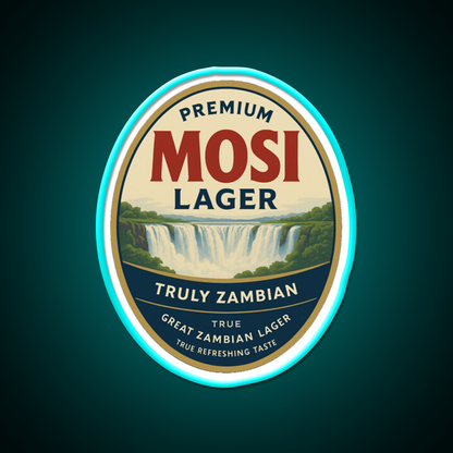 Mosi Lager Beer Truly Zambian Beer Bar Decor Led Neon Sign Rgb Color - Size and dimension reference