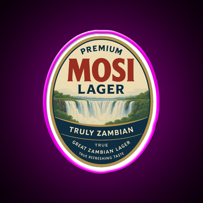 Mosi Lager Beer Truly Zambian Beer Bar Decor Led Neon Sign Rgb Color - Neon sign mounted on wall in room