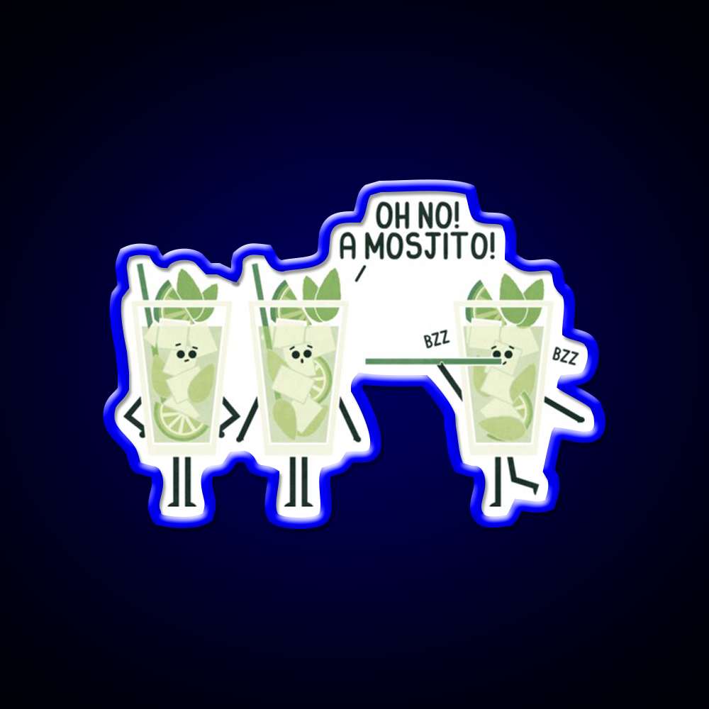 Mosjito Man Cave Bar Led Neon Sign Rgb Color