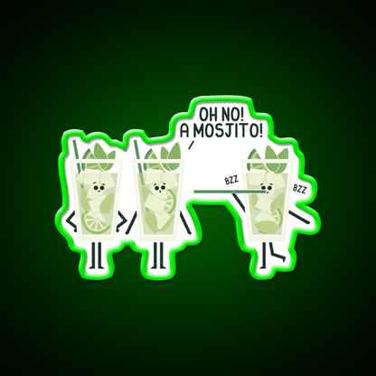 Mosjito Man Cave Bar Led Neon Sign Rgb Color