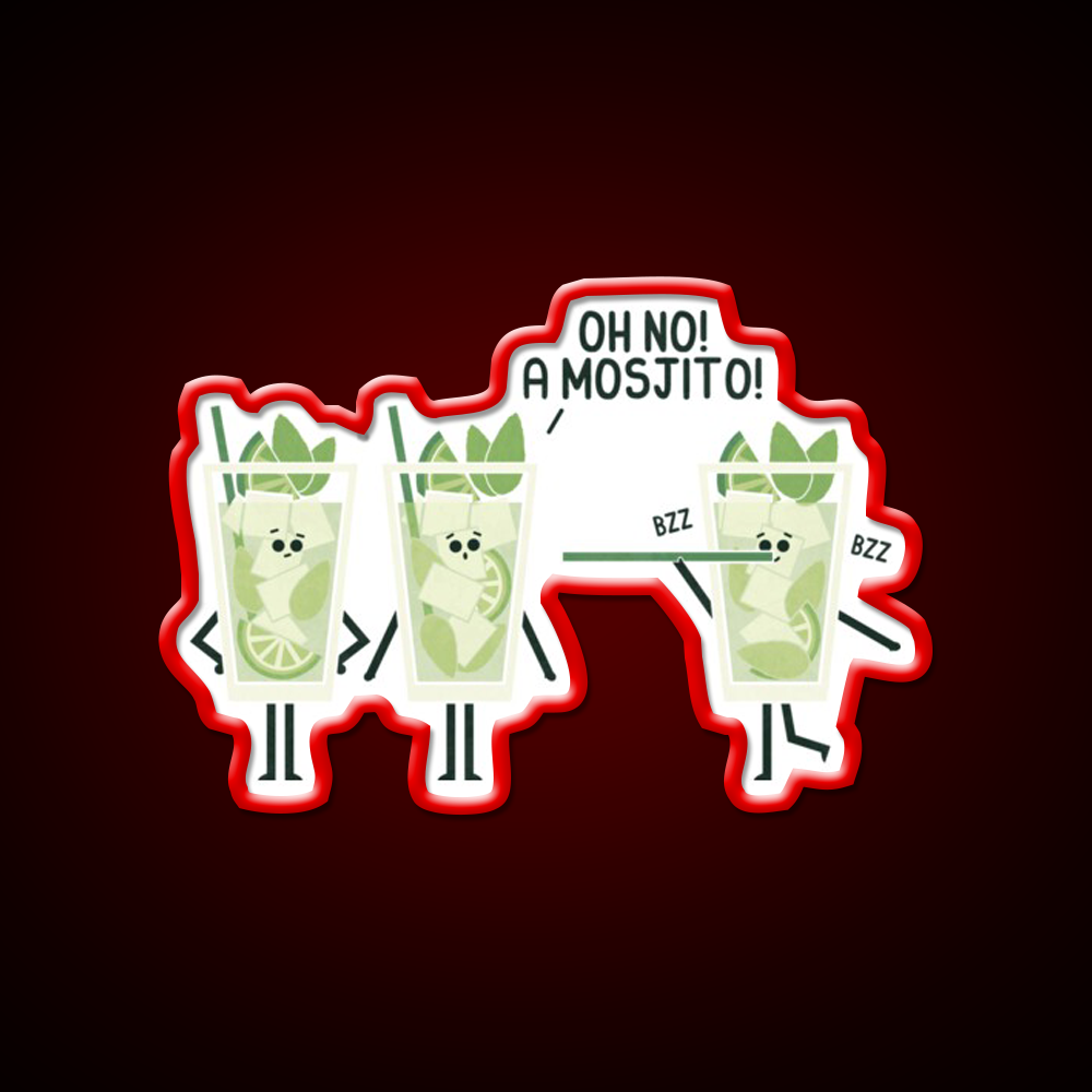 Mosjito Man Cave Bar Led Neon Sign Rgb Color