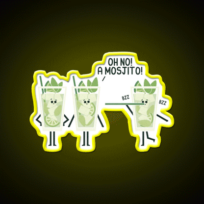 Mosjito Man Cave Bar Led Neon Sign Rgb Color