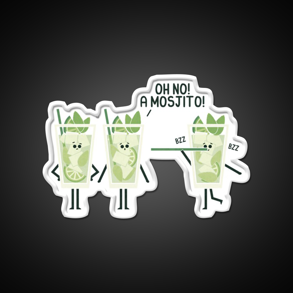 Mosjito Man Cave Bar Led Neon Sign Rgb Color