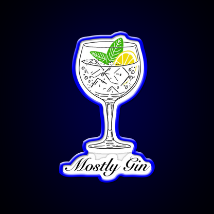 Mostly Gin Cocktail Bar Decor Led Neon Sign Rgb Color - LED neon sign view 5