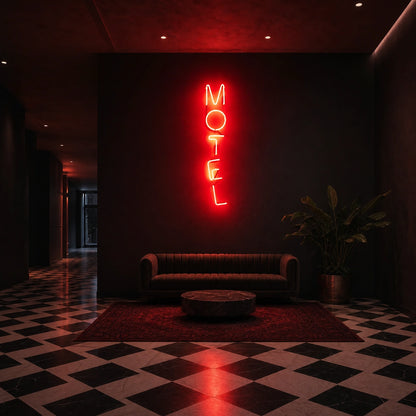 Motel Wall Decor LED Neon Sign Man Cave Neon Sign size image