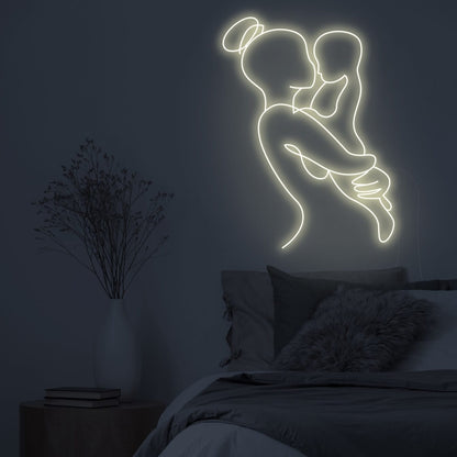 Mother And Child Led Neon Sign Wall Art | Shineneon