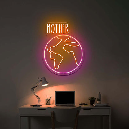 Mother Earth Aesthetic Neon Signs For Home Decor - Shineneon