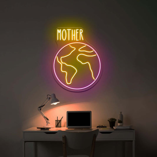 Mother Earth Aesthetic Neon Signs For Home Decor