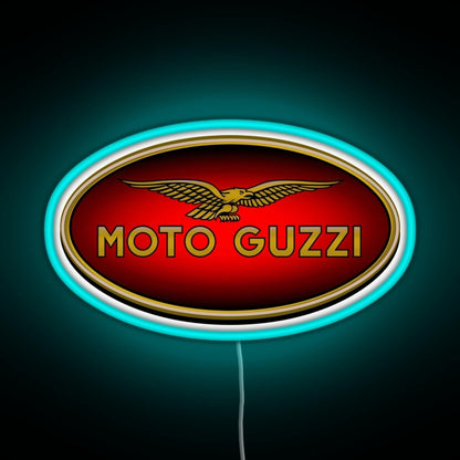 Moto Guzzi Logo Type 1 Colour Rgb Neon Sign