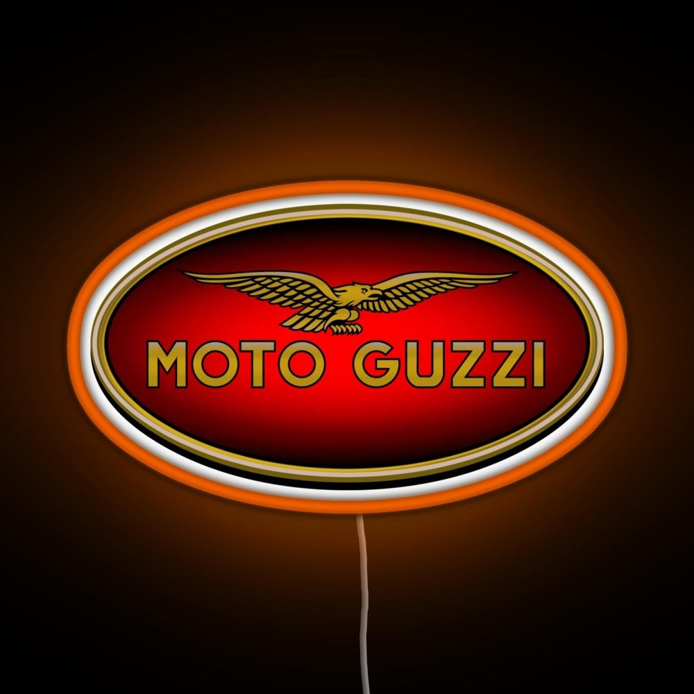 Moto Guzzi Logo Type 1 Colour Rgb Neon Sign - LED neon sign view 6