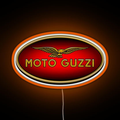 Moto Guzzi Logo Type 1 Colour Rgb Neon Sign - LED neon sign view 6