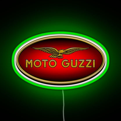 Moto Guzzi Logo Type 1 Colour Rgb Neon Sign - LED neon sign view 7