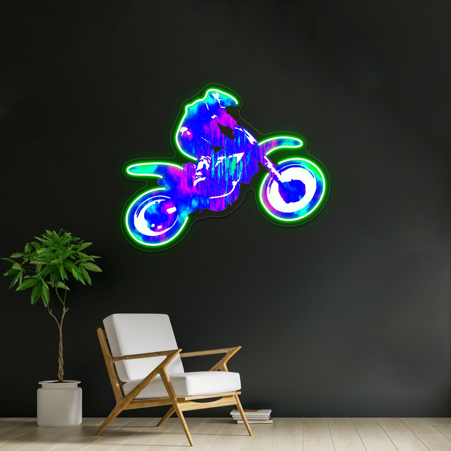 Motocross High Wall Artwork Neon Signs