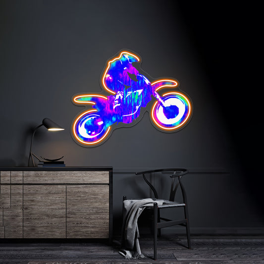 Motocross High Wall Artwork Neon Signs