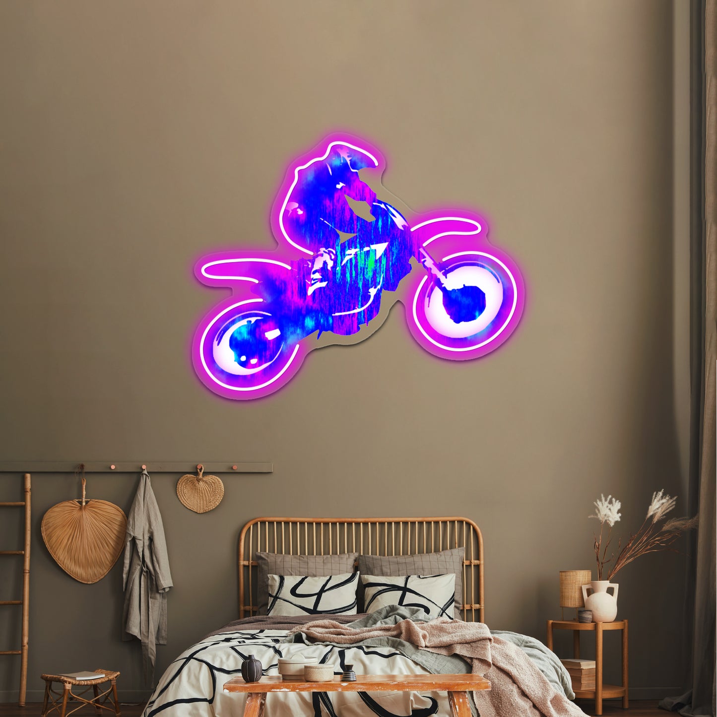 Motocross High Wall Artwork Neon Signs