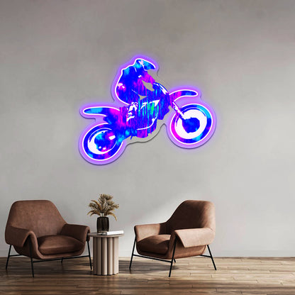 Motocross High Wall Artwork Neon Signs