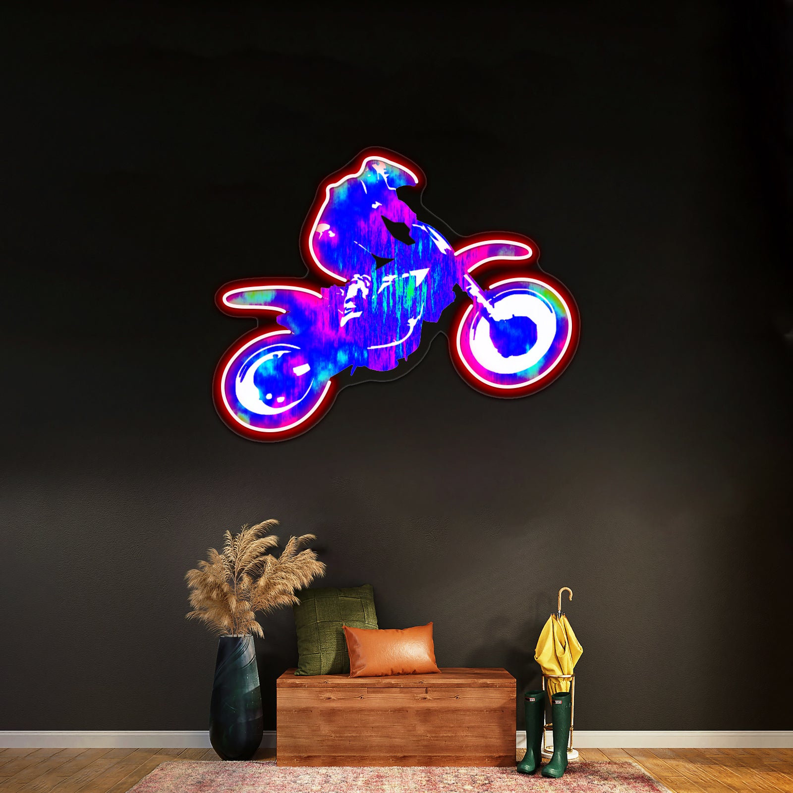 Motocross High Wall Artwork Neon Signs | Shineneon