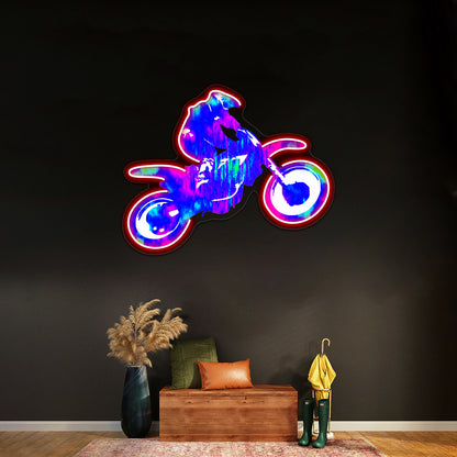 Motocross High Wall Artwork Neon Signs